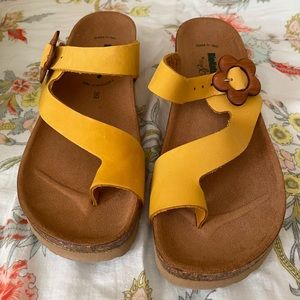 Brand New  Bionatura Yellow Summer Sandals